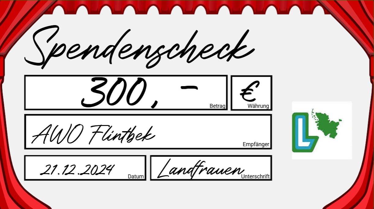 Spende des LandFrauenVereins